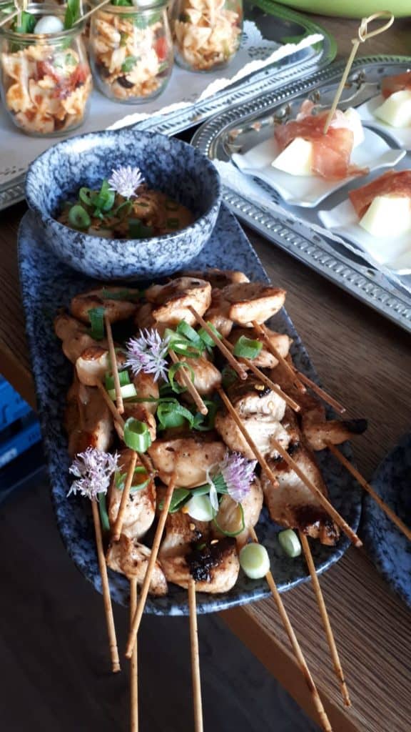 Sate-Spiesse vom Catering & Partyservice Biomarkt Landgefühl