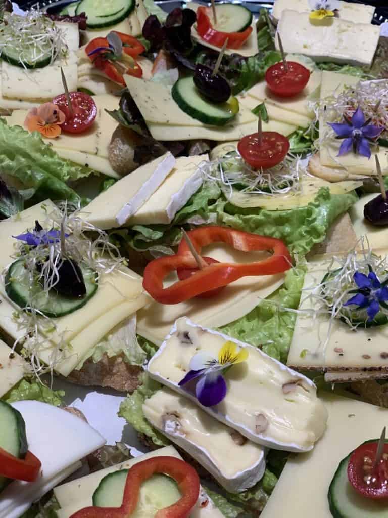 Verschiedene Canapes vom Catering & Partyservice Biomarkt Landgefühl
